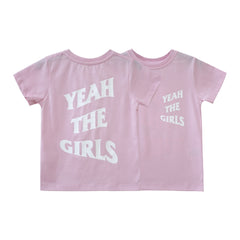 YEAH THE GIRLS V2 STANDARD TEE BABY PINK